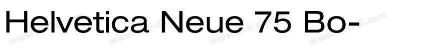 Helvetica Neue 75 Bo字体转换